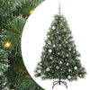 vidaXL Tekojoulukuusi 150 LED-valoilla Vihre&auml; 150 cm PE ja PVC