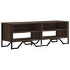 vidaXL TV-taso ruskea tammi 122x34x41 cm tekninen puu
