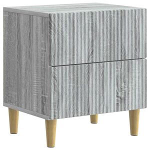 vidaXL Y&ouml;p&ouml;yt&auml;kaappi Harmaa sonoma 43 x 34,5 x 48 cm Tekninen puu