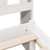 vidaXL Sänky kirjahyllyllä ei patjaa valkoinen 75x190 cm täysi mänty