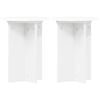 vidaXL Kasviteline 2 pcs valkoinen &Oslash;29,5 x 40 cm Tekninen puu