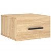 vidaXL Sein&auml;kiinnitett&auml;v&auml; y&ouml;p&ouml;yt&auml; Sonoma-tammi 35x35x20 cm