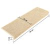vidaXL Porrasmatot 15 kpl 65x21x4 cm vaaleanbeige suorakaiteen muotoinen reuna