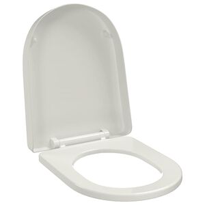 Valkoinen soft-close WC-istuin neli&ouml;