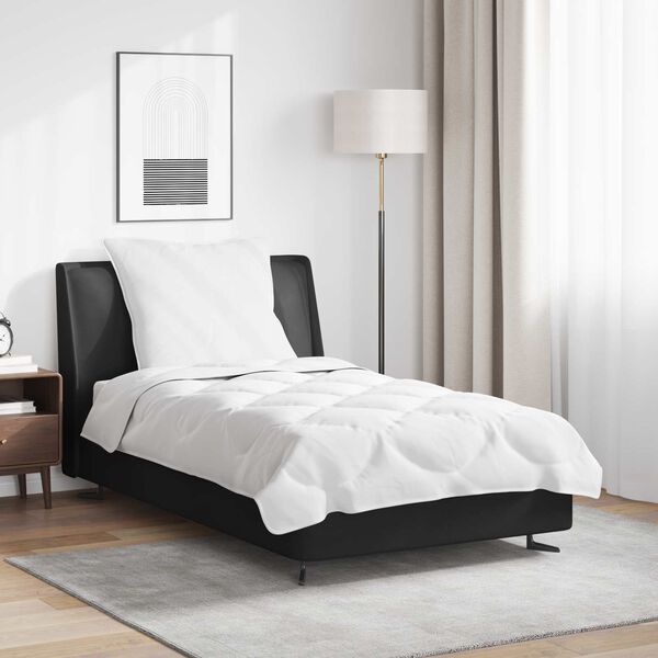 vidaXL Peittosarja tyynyllä 2 pcs Valkoinen Mikrokuitu