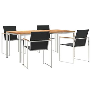 vidaXL Puutarhaturvikalustesarja 5 pcs Tiikkipuu