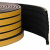 vidaXL Itsekiinnittyv&auml; ikkunatiiviste Musta 15 x 8 mm 12 m