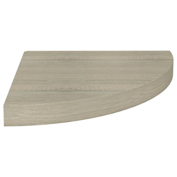 vidaXL Kelluvat kulmahyllyt 2 kpl tammi 35x35x3,8 cm MDF
