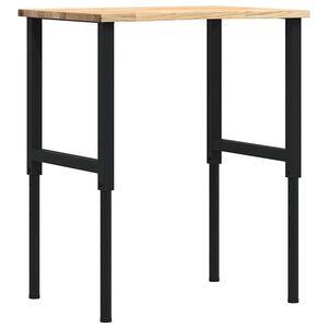 vidaXL ty&ouml;p&ouml;yt&auml; 80x60x(71,5-98) cm massiivipuutammea