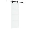 vidaXL Liukuovi Valkoinen ja musta 83 x 232 cm T&auml;ysi m&auml;nty