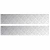 vidaXL Portaan askelma 2 kpl 100 x 20 cm Hopea Alumiini Suorakaide
