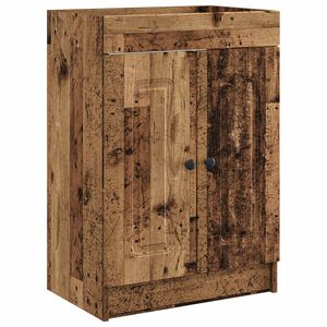 vidaXL Kylpyhuoneen allaskaappi Vanha puu 56 x 37,5 x 81 cm
