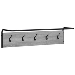 vidaXL Takkihylly Harmaa Sonoma 100 x 30 x 25 cm Tekninen puu