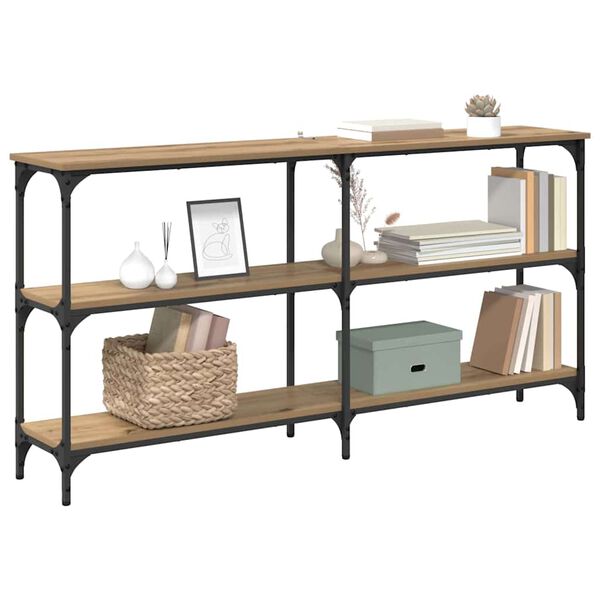 vidaXL Konsolipöytä Artisan tammi 150 x 29 x 75 cm