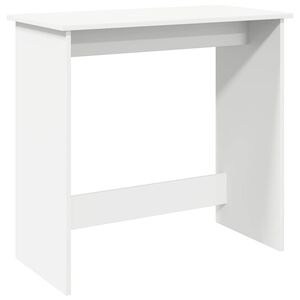 vidaXL Ty&ouml;p&ouml;yt&auml; valkoinen 80x40x75 cm lastulevy