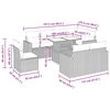 vidaXL 9 osainen Puutarhasohvasarja tyynyill&auml; harmaa polyrottinki