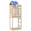vidaXL Leikkitorni Ruskea 85 x 52,5 x 239 cm Massiivinen m&auml;nty