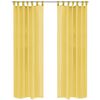 vidaXL Voileeverhot 2 kpl 140x175 cm Keltainen