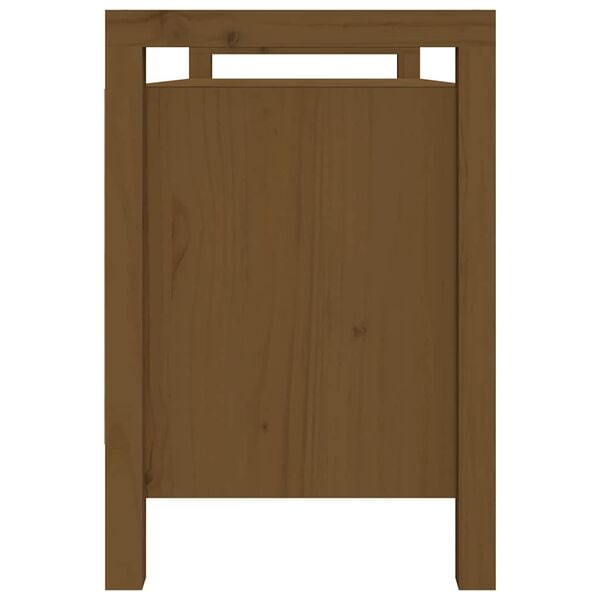 vidaXL Eteisen penkki hunajanruskea 110x40x60 cm t&auml;ysi m&auml;nty