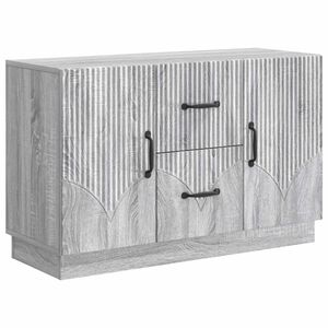 vidaXL Sivup&ouml;yt&auml; Harmaa sonoma 89 x 34,5 x 57 cm Tekninen puu