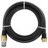vidaXL Imuletku messinkiliittimill&auml; musta 1,1" 7 m PVC