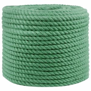 vidaXL Juuttinaru 10 mm Vihre&auml; 100% Tossa juutti