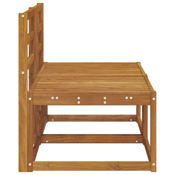 vidaXL 2 Kappale Ulkotilan keskisohva Tihe&auml; akasiapuu Luonnollinen