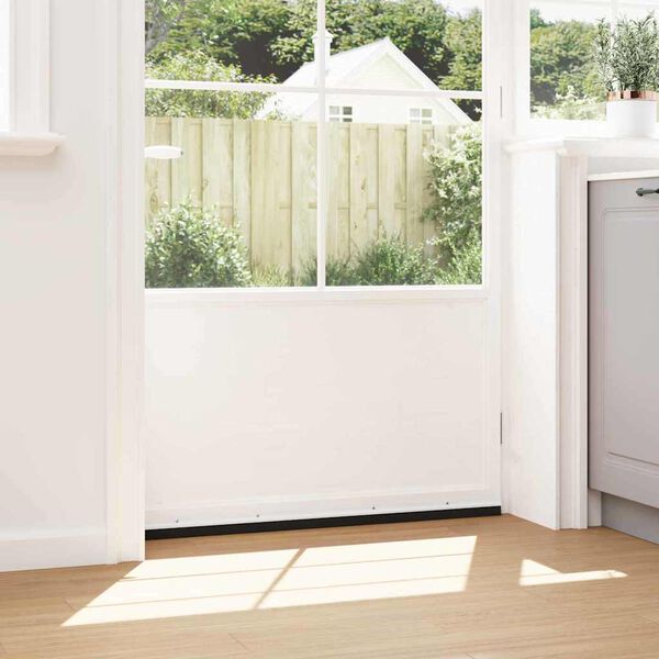 vidaXL Kierteellinen oven harjasulku 2 pcs Valkoinen 100 cm