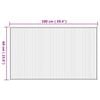 vidaXL Matto suorakaide luonnollinen 60x100 cm bambu