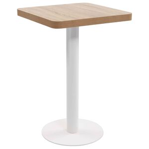 vidaXL Bistrop&ouml;yt&auml; vaaleanruskea 50x50 cm MDF