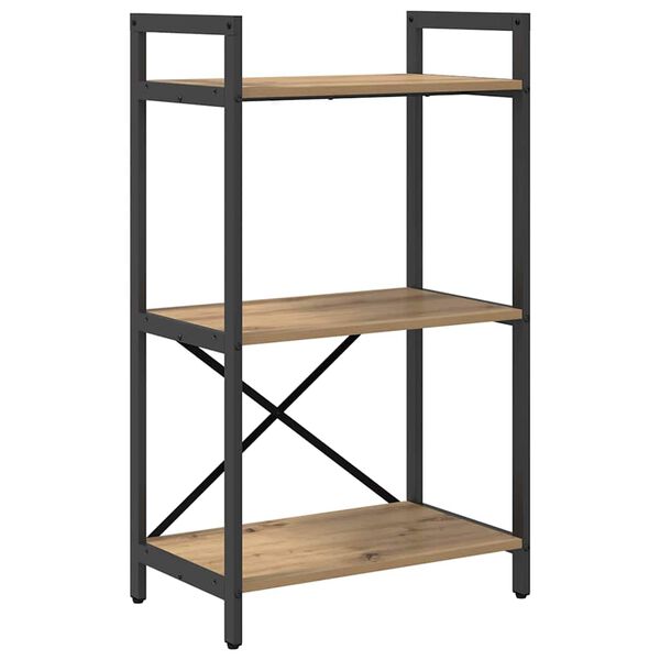 vidaXL Kirjahylly Artisan tammi 56 x 34 x 96 cm Tekninen puu