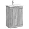 vidaXL Kylpyhuonekalustesetti Harmaa Sonoma 61 x 40 x 84,5 cm
