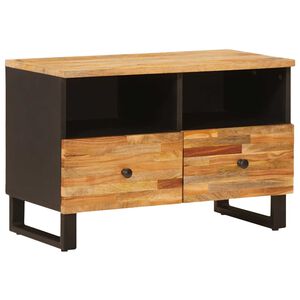 vidaXL TV-kaappi Ruskea 70 x 33 x 46 cm Kiinte&auml; mango puu