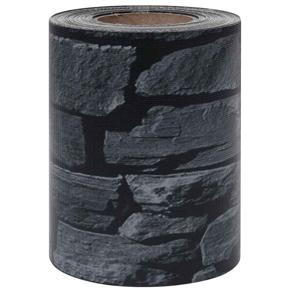 vidaXL Puutarhan yksityisyyden suojat 4 kpl PVC 35x0,19 m harmaa