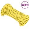 vidaXL Venek&ouml;ysi keltainen 3 mm 100 m polypropeeni