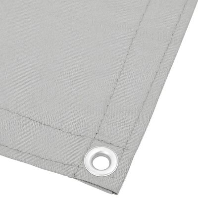vidaXL Parvekkeen suoja vaaleanharmaa 75x500 cm 100% Oxford polyesteri