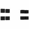 vidaXL Sein&auml;asennettava TV-kaappi 8 pcs Musta tammi 30,5 x 30 x 30 cm