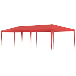 vidaXL Juhlateltta Punainen 900 x 300 x 255 cm PE ja ter&auml;s