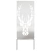 vidaXL Puutarhan yksityisyyden verho El&auml;inkuvio Hopea 50 x 140 cm