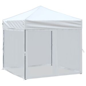 vidaXL Kokoontaittuva juhlateltta sivuseinill&auml; valkoinen 2x2 m