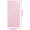 vidaXL Ulkotuolipyyhkeet 2 pcs Pinkki 130 x 60 cm
