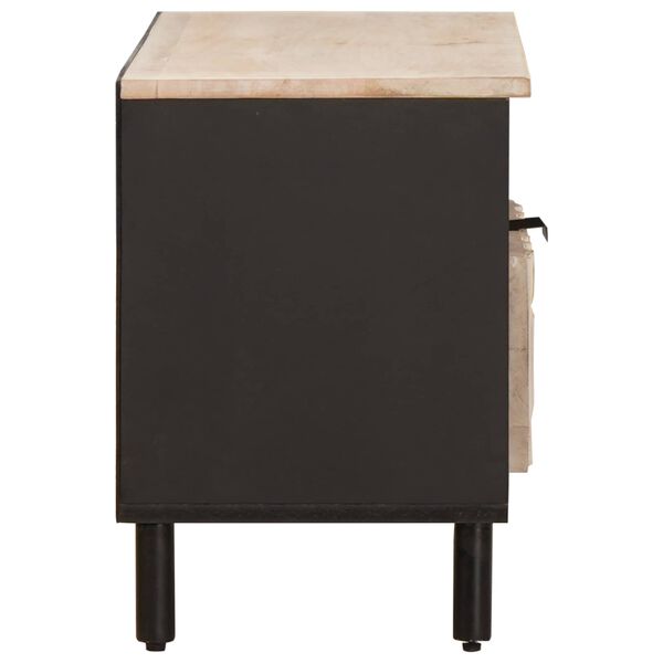 vidaXL TV-kaappi hyllyll&auml; Valkoinen pesu viimeistely 80 x 33 x 46 cm