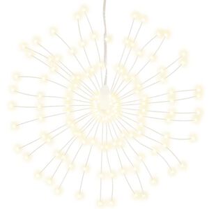 vidaXL Starburst jouluvalo 140 LED-valoa l&auml;mmin valkoinen 17 cm