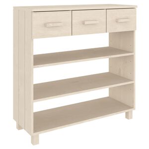 vidaXL Konsolip&ouml;yt&auml; HAMAR hunajanruskea 90x35x90 cm t&auml;ysi m&auml;nty