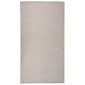 vidaXL Ulkomatto Flatweave 80x150 cm vaaleanharmaa