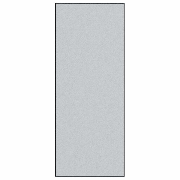 vidaXL Ovenmatto Harmaa ja musta 120 x 300 cm Polypropeeni ja vinyyli