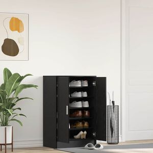 vidaXL Kenk&auml;kaappi musta tammi 60x35x92 cm tekninen puu