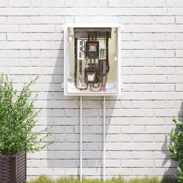 vidaXL Ohjauskabinetti Harmaa 40 x 17,5 x 50 cm ABS-muovi