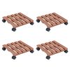 vidaXL Kasvirullakot 4 kpl ruskea 30x30x7,5 cm WPC