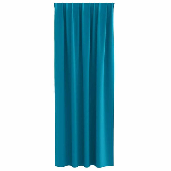 vidaXL Pimentävä verho renkailla 2 pcs Turkoosi 260 x 140 cm